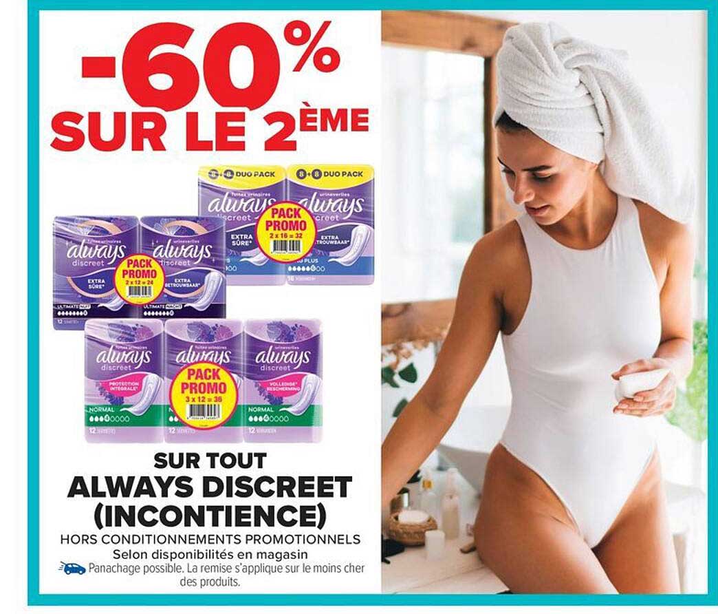 SUR TOUT ALWAYS DISCREET (INCONTINENCE)