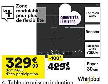 Table de cuisson induction