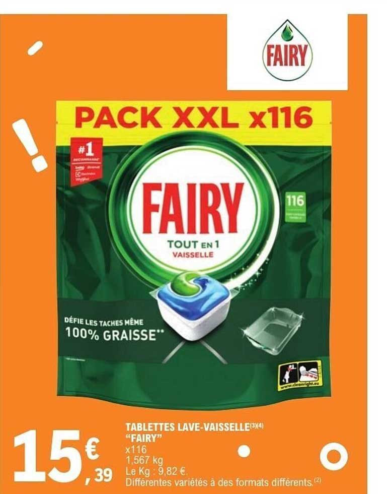 TABLETTES LAVE-VAISSELLE "FAIRY"