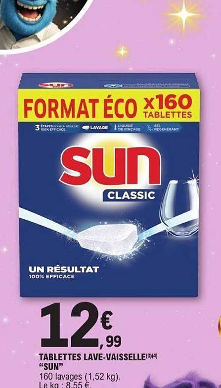 TABLETTES LAVE-VAISSELLE "SUN"