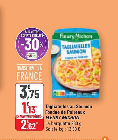 Tagiatelles au Saumon Fondue de Poireaux