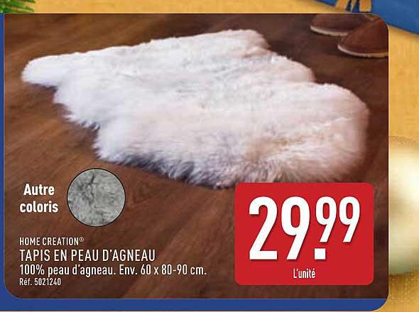 TAPIS EN PEAU D'AGNEAU