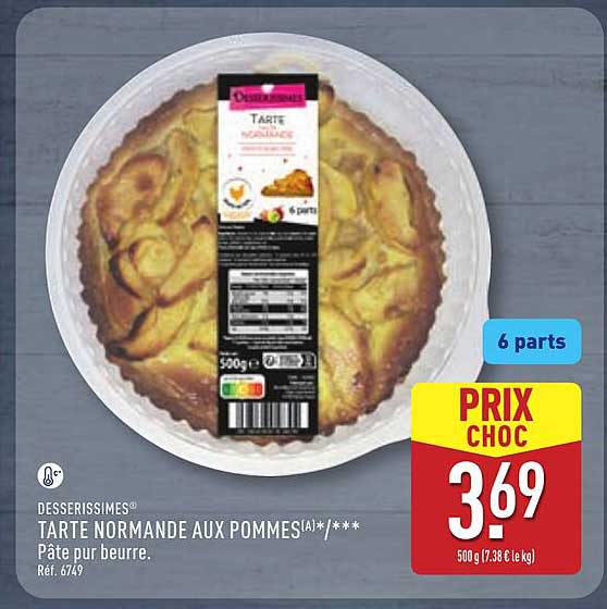 TARTE NORMANDE AUX POMMES