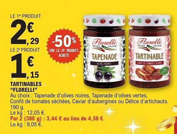 TARTINABLES "FLORELLI"