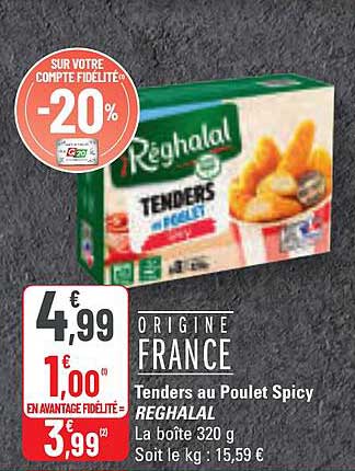 Tenders au Poulet Spicy REGHALAL