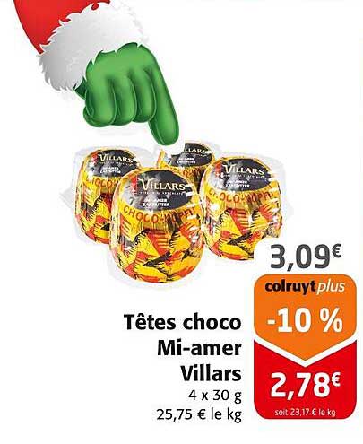 Têtes choco Mi-amer Villars