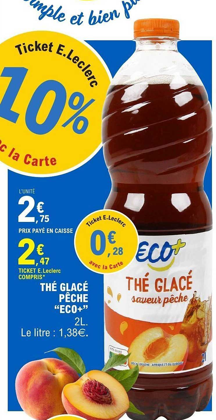 THÉ GLACÉ PÊCHE "ECO+"