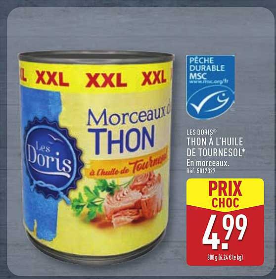 Thon à l'huile de tournesol Les Doris