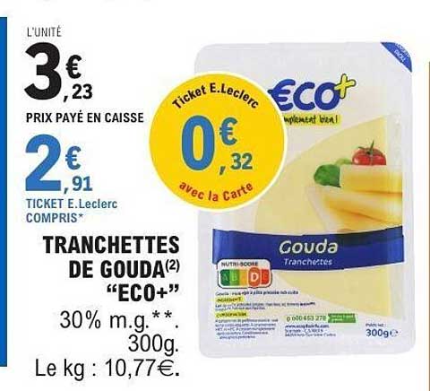 Tranchettes de Gouda "ECO+"