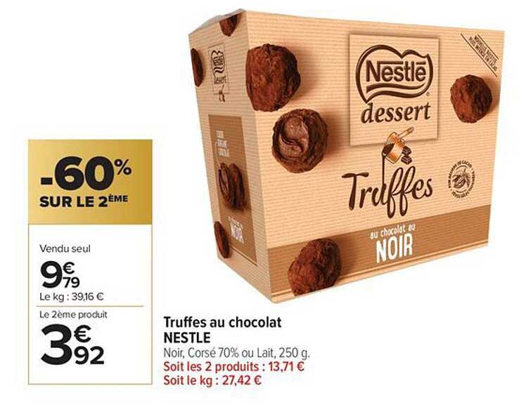 Truffes au chocolat NESTLE