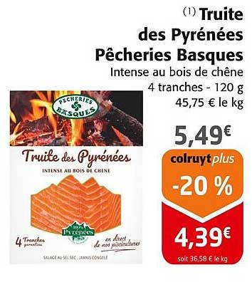 Truite des Pyrénées Pêcheries Basques