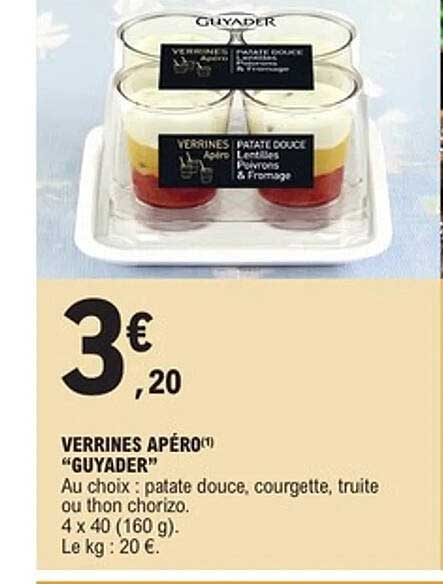 VERRINES APÉRO "GUYADER"