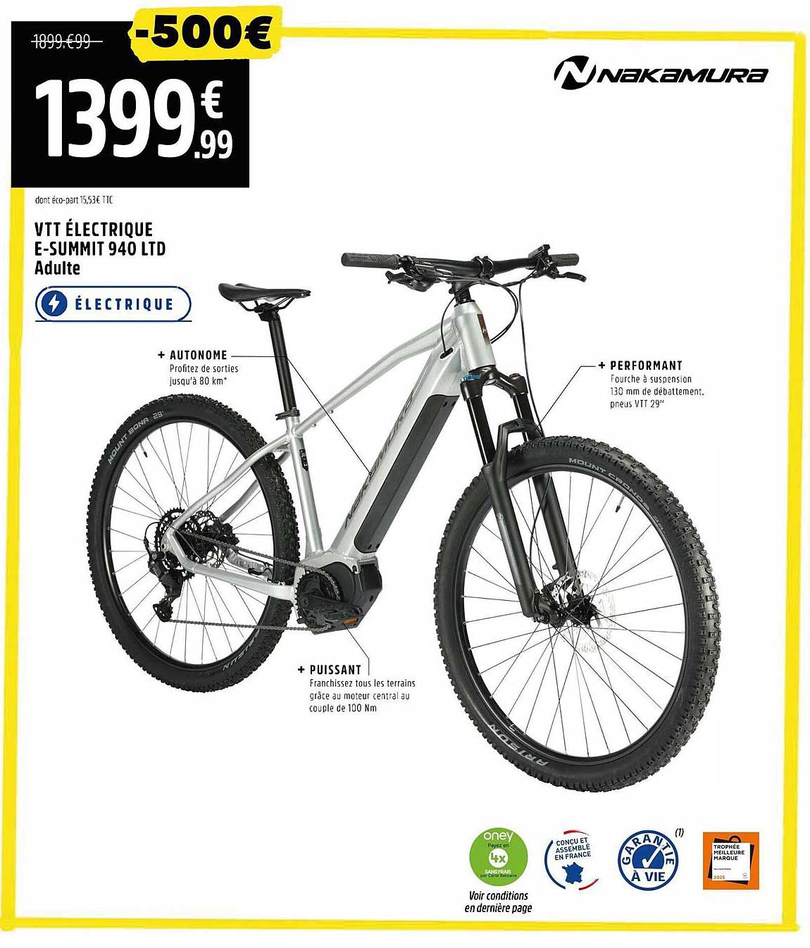 VTT ÉLECTRIQUE E-SUMMIT 940 LTD