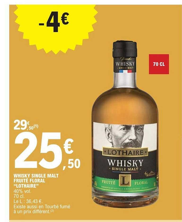 WHISKY SINGLE MALT FRUITÉ FLORAL "LOTHAIRE"