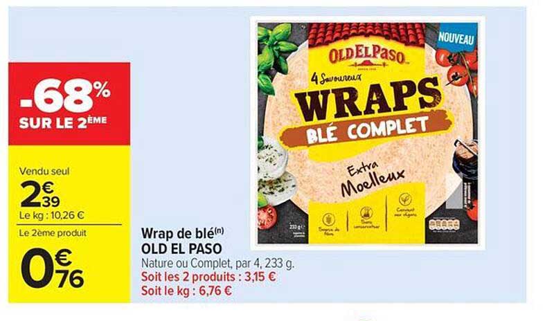 Wrap de blé(n) OLD EL PASO
