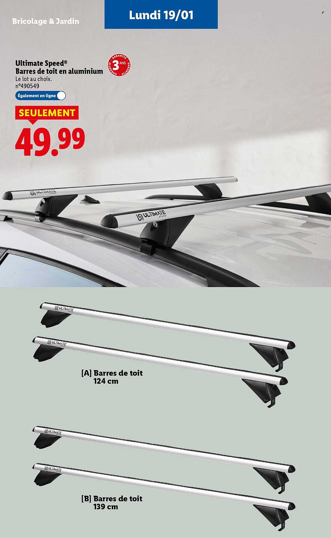 Ultimate Speed® Barres de toit en aluminium