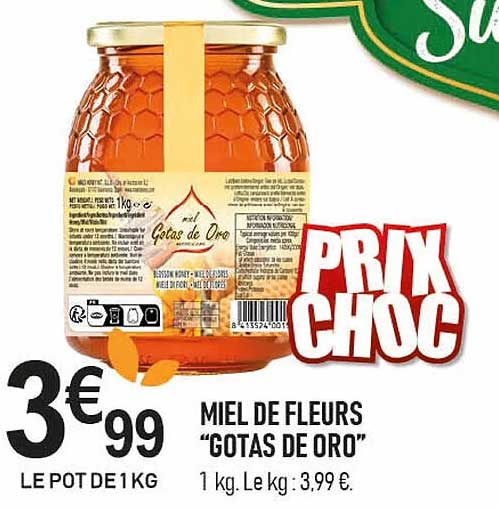 MIEL DE FLEURS "GOTAS DE ORO"