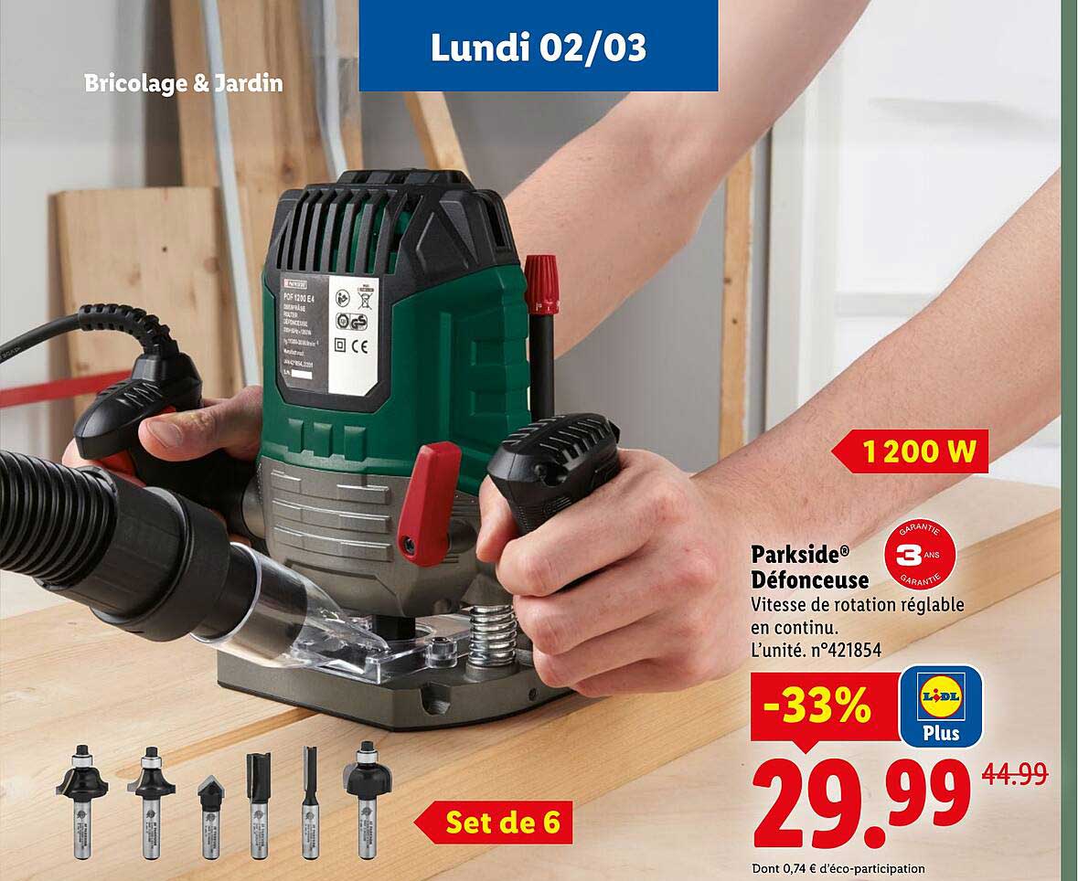 Parkside® Défonceuse