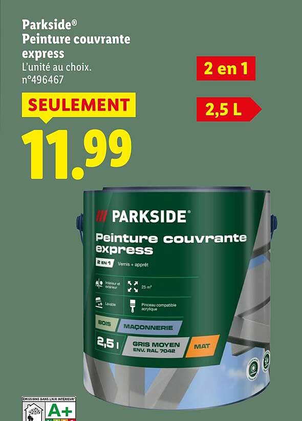 Peinture Parkside Lidl