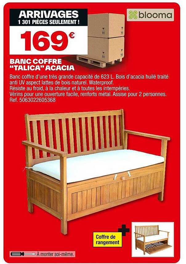 BANCO COFFRE “TALICA” ACACIA