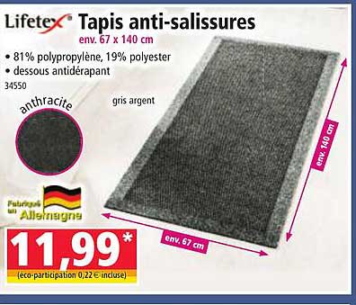 Tapis anti-salissures