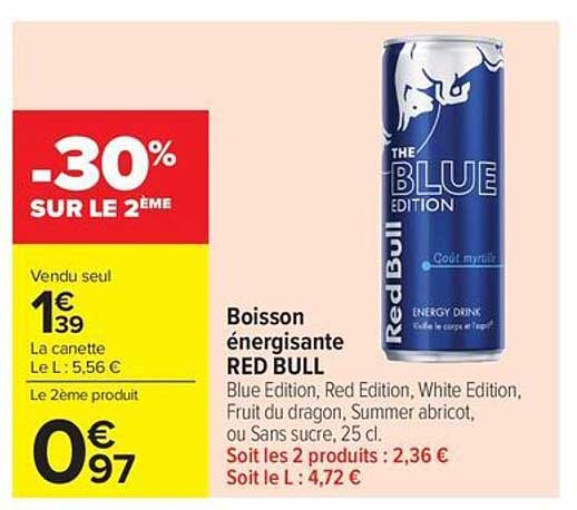 Boisson énergisante RED BULL