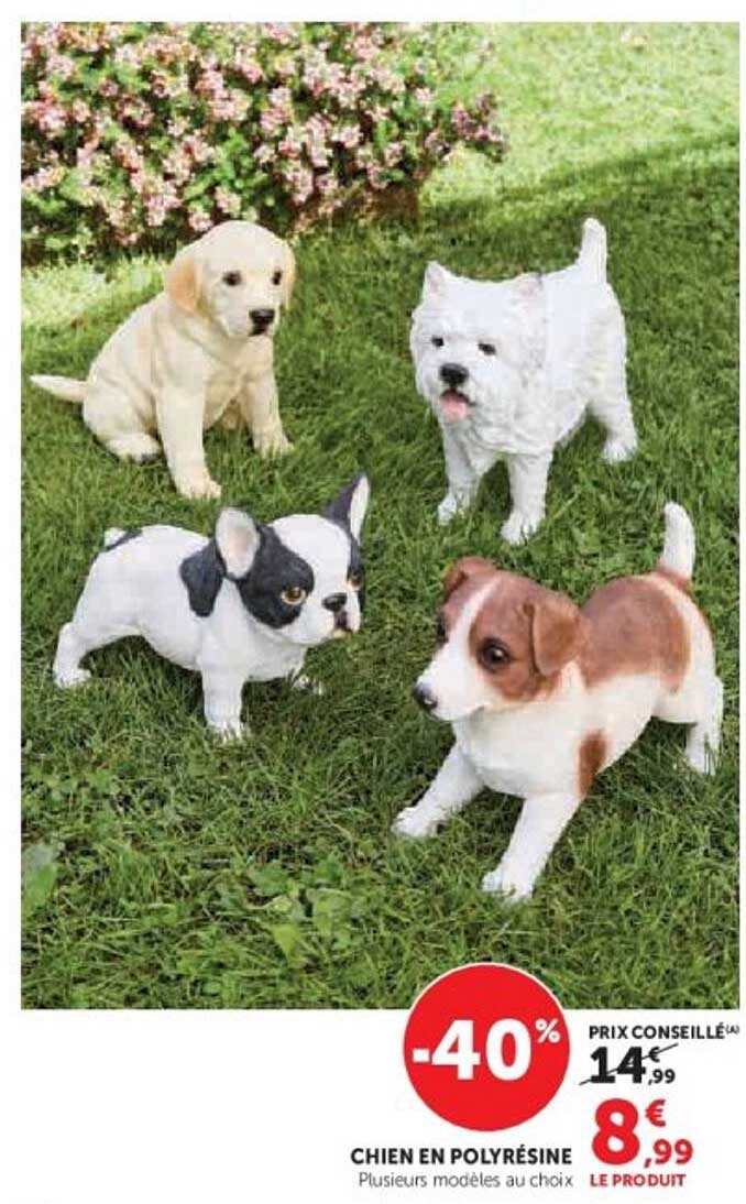 CHIEN EN POLYRESINE Plusieurs modèles au choix
