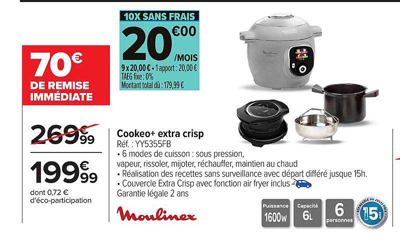 Multicuiseur Instant Pot 3,5L - Cuiseur Vapeur électrique Inox Gris - NEUF