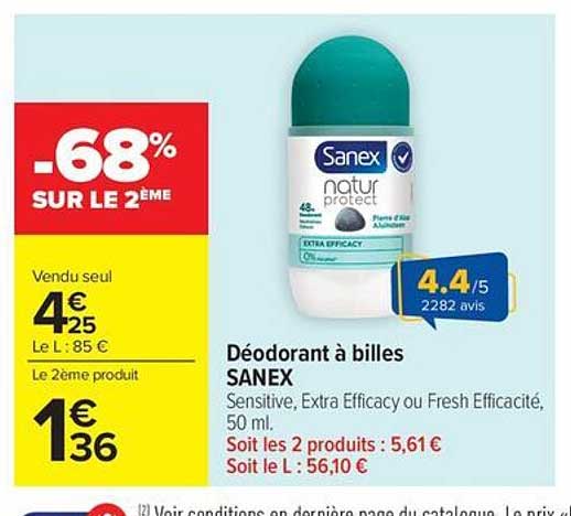 Déodorant à billes SANEX