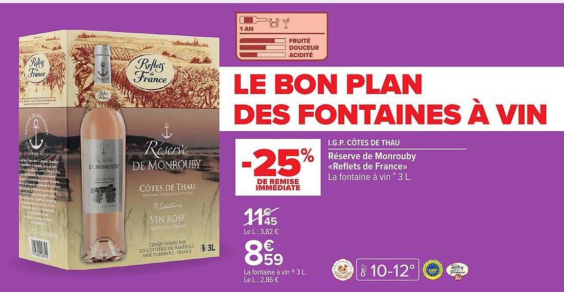 LE BON PLAN DES FONTAINES À VIN