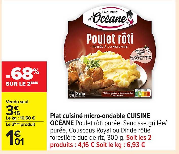 Poulet rôti - Purée à l'ancienne