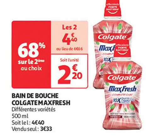 BAIN DE BOUCHE COLGATE MAXFRESH