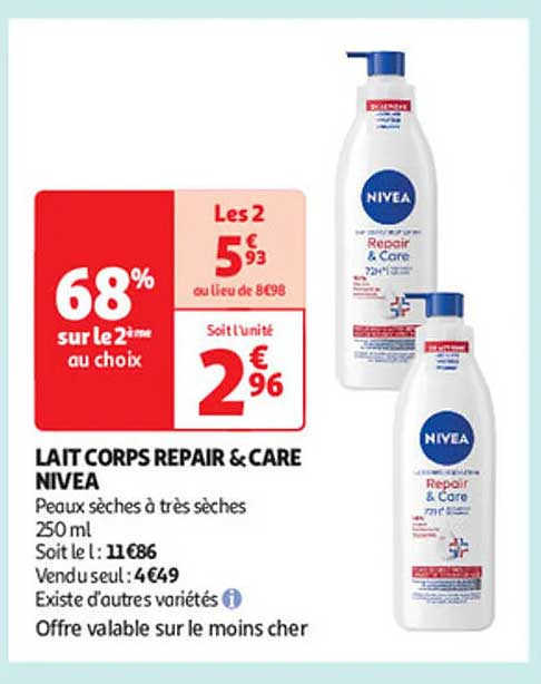 LAIT CORPS REPAIR & CARE NIVEA