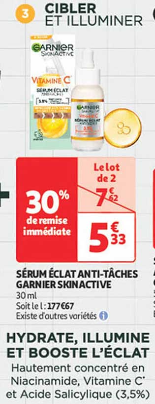 Sérum Éclat Anti-Tâches Garnier Skinactive