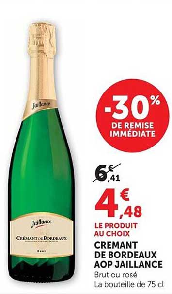 -30% DE REMISE IMMÉDIATE