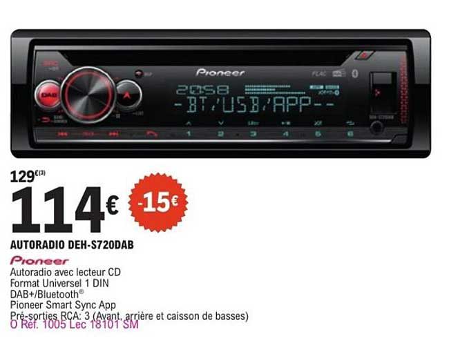 AUTORADIO DEH-S720DAB