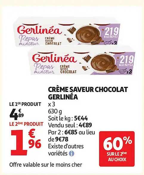 CRÈME SAVEUR CHOCOLAT GERLINÉA