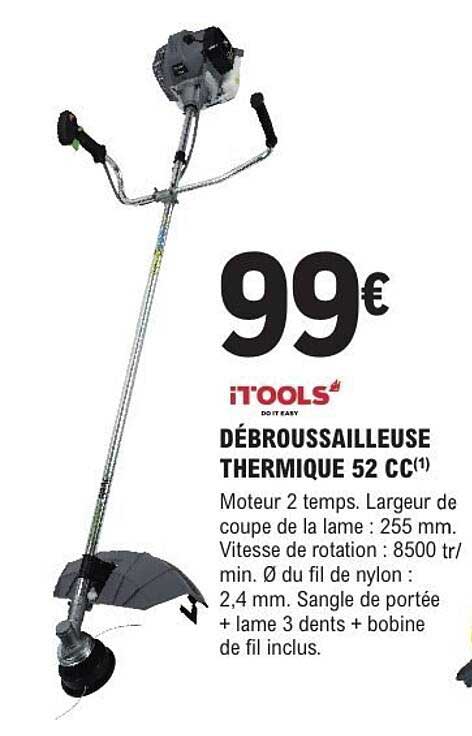 DÉBROUSSAILLEUSE THERMIQUE 52 CC