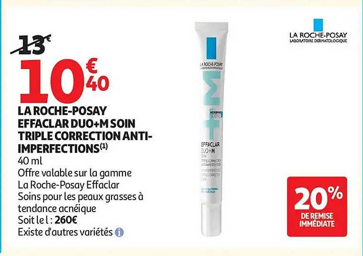 LA ROCHE-POSAY EFFACLAR DUO+SOIN TRIPLE CORRECTION ANTI-IMPERFECTIONS(1)