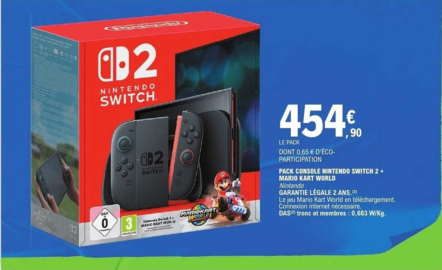 PACK CONSOLE NINTENDO SWITCH 2 + MARIO KART WORLD