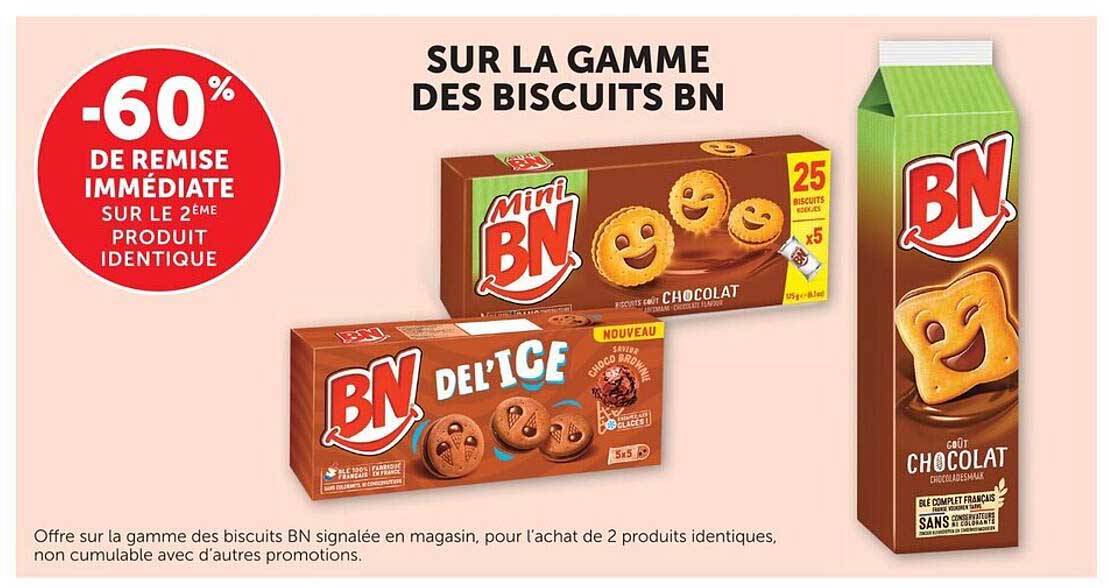 SUR LA GAMME DES BISCUITS BN