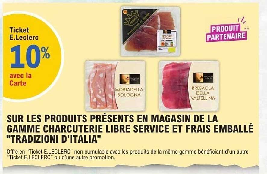 Ticket E.Leclerc 10% avec la Carte