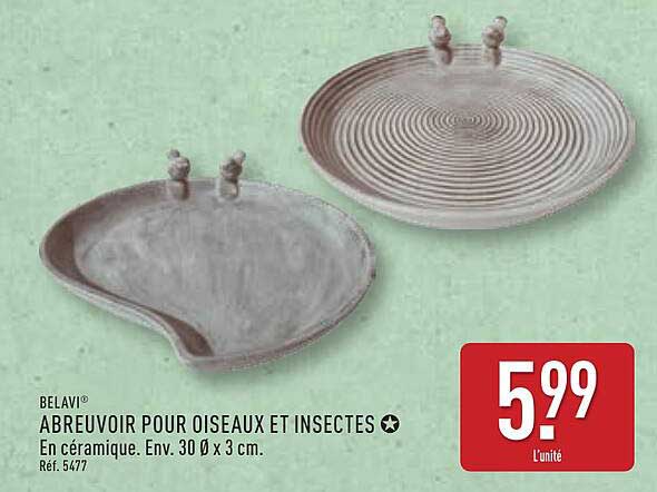 ABREUIVOIR POUR OISEAUX ET INSECTES