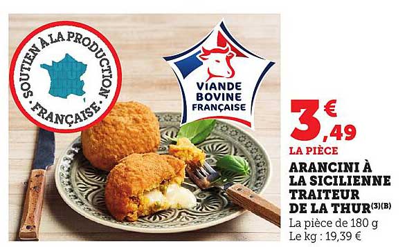 ARANCINI À LA SICILIENNE TRAITEUR DE LA THUR