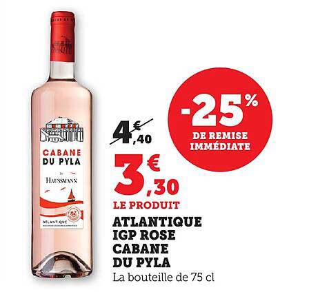 Atlantique IGP Rosé Cabane du Pyla