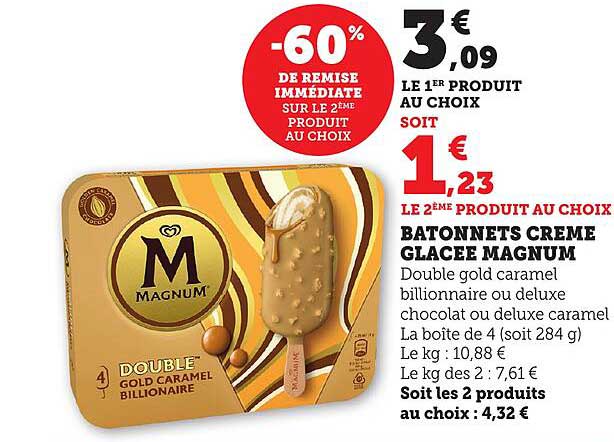 BATONNETS CREME GLACEE MAGNUM