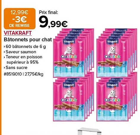 Bâtonnets pour chat