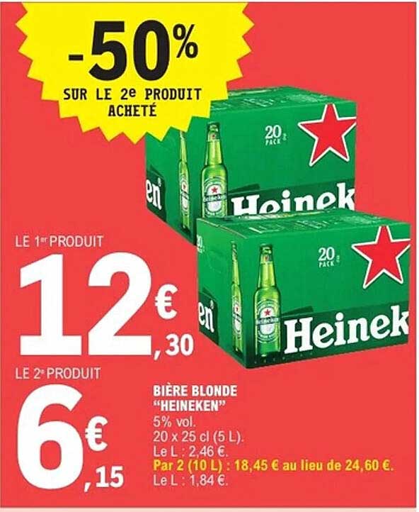 Bière Blonde 'Heineken'