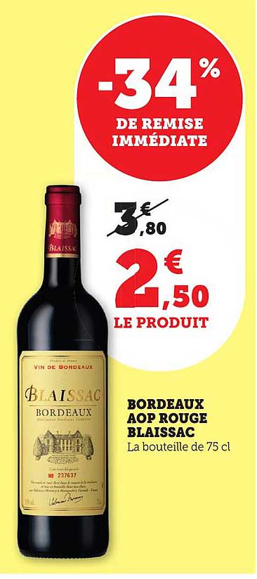BORDEAUX AOP ROUGE BLAISSAC