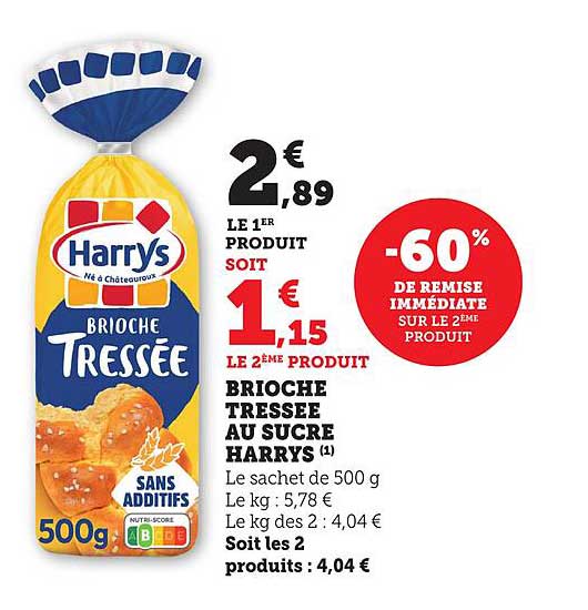 Brioche Tressée au Sucre Harry's